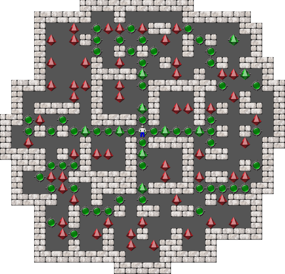 Sokoban Mass Remodel level 1663
